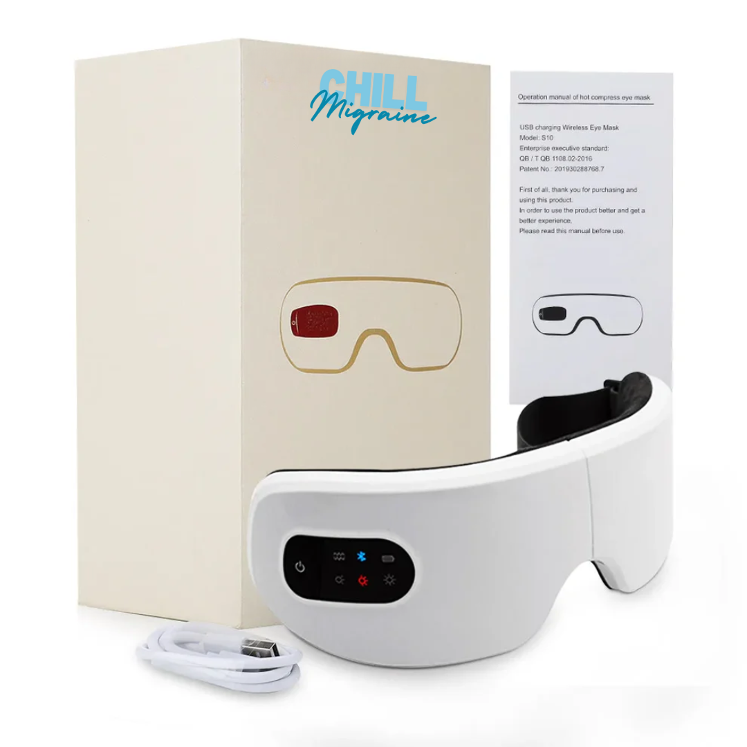 ChillMigraine Eye Mask | Bluetooth Heat & Massage Therapy