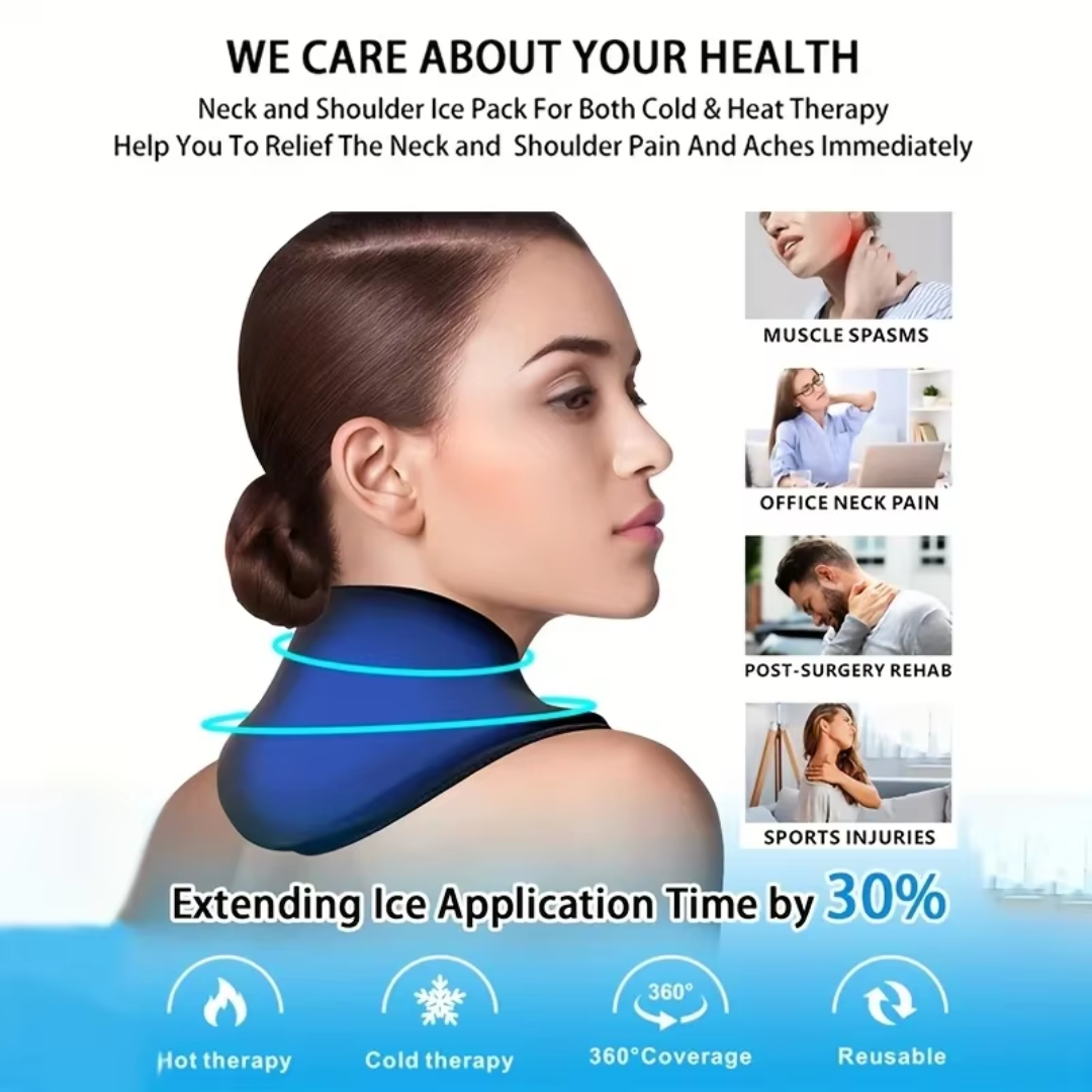 360° Hot &amp; Cold Therapy ChillMigraine Neck Wrap | Instant Pain Relief &amp; Comfort