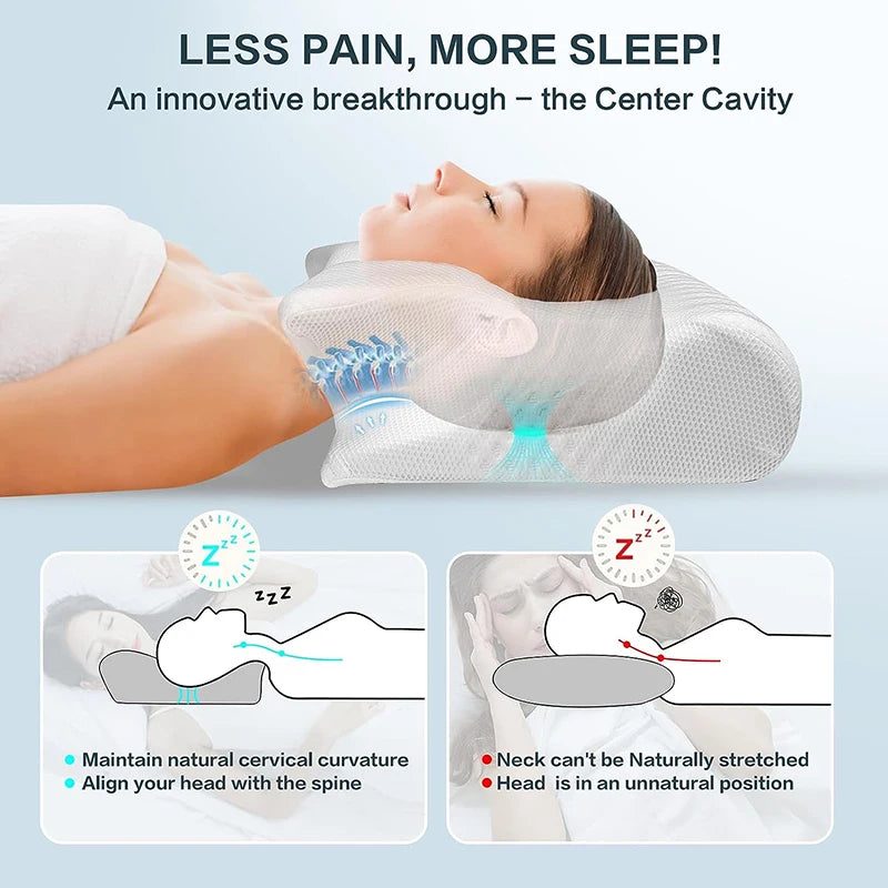 ChillMigraine Neck Pillow | Ergonomic Memory Foam